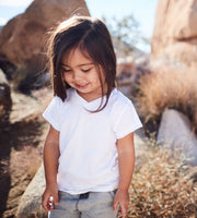 Set of 3 Short Sleeve Reverse Seam Toddler V Neck Tee